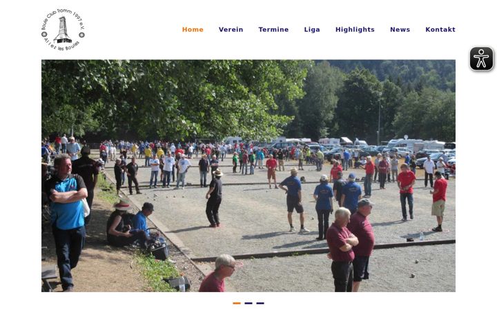 Screenshot of boule-club-tromm.de