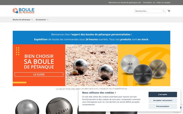 Screenshot of boule-de-petanque.com