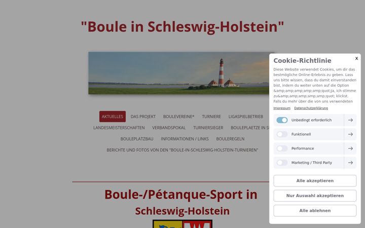 Screenshot of boule-in-schleswig-holstein.de