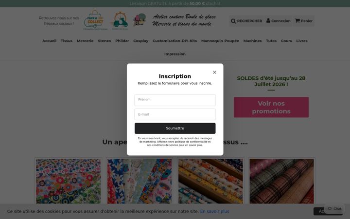 Screenshot of bouledeglace.fr