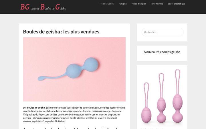 Skjámynd af boules-geisha.fr