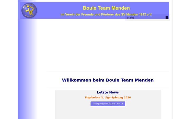 Ekraanipilt saidist bouleteam-menden.de
