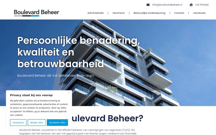 Screenshot of boulevardbeheer.nl