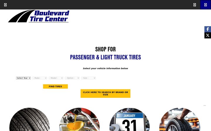 Screenshot of boulevardtire.com