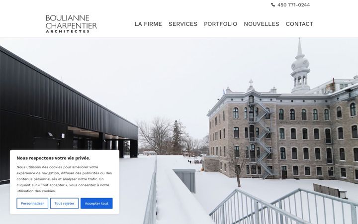 Screenshot of bouliannecharpentier.ca
