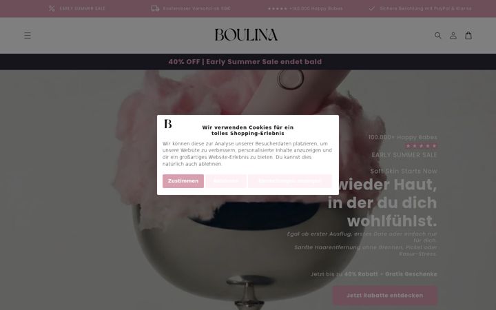 Capture d'écran de boulina.de