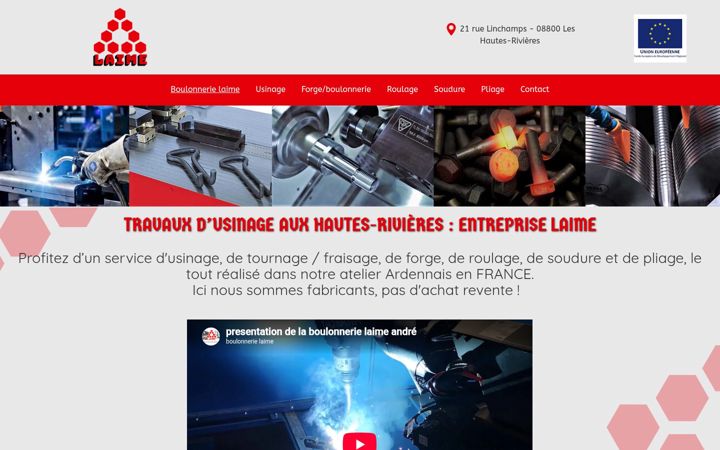 Screenshot of boulonnerie-laime.fr