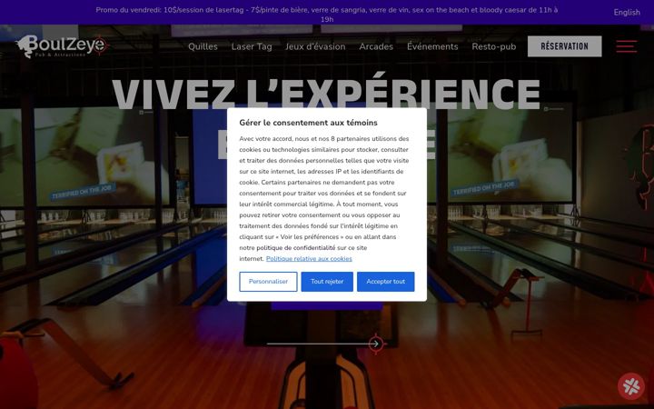 Screenshot of boulzeye.ca