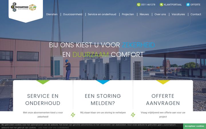 Captura de pantalla de bouma-installatie.nl