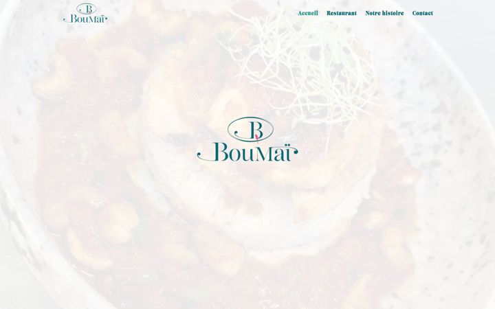 Skjámynd af boumai-restaurant.fr