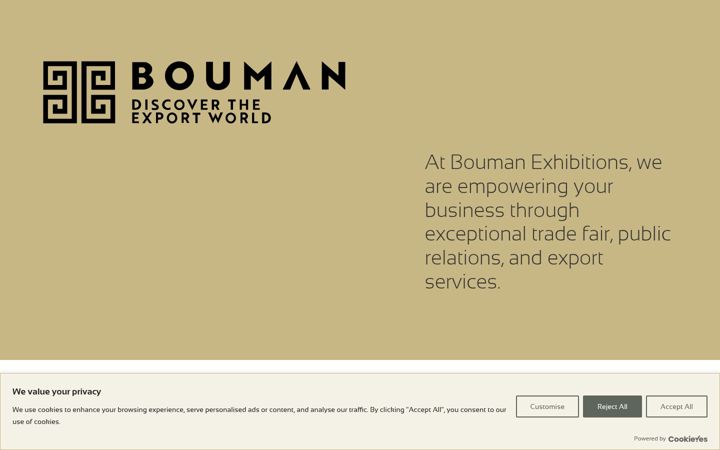 Screenshot of bouman-exhibitions.com