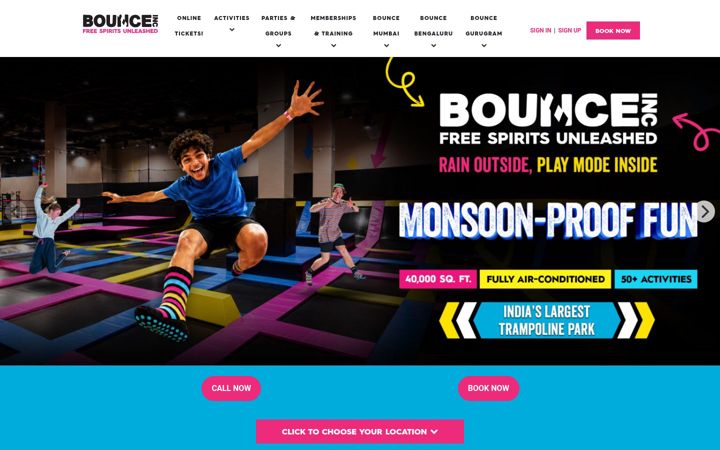 Screenshot of bounceinc.in