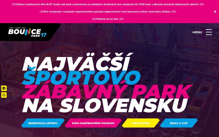 Screenshot του bouncepark.sk