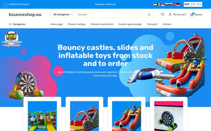 Screenshot of bounceshop.eu