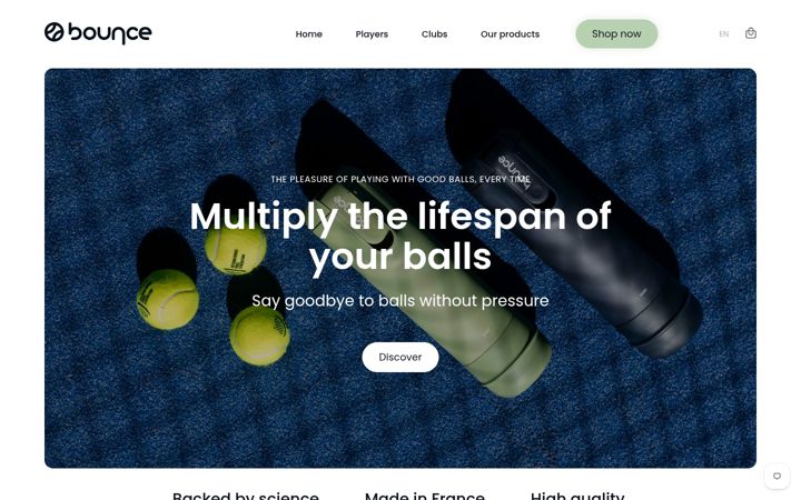 Screenshot of bouncesports.co.uk