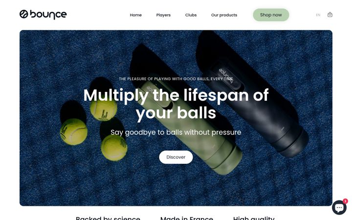 Screenshot of bouncesports.co