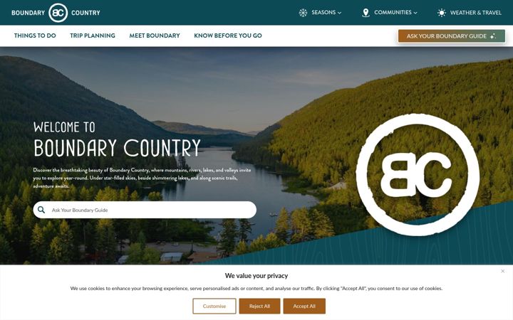 Screenshot of boundarybc.com