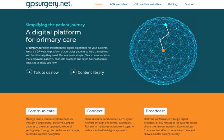 Screenshot of boundaryhousemc.nhs.uk