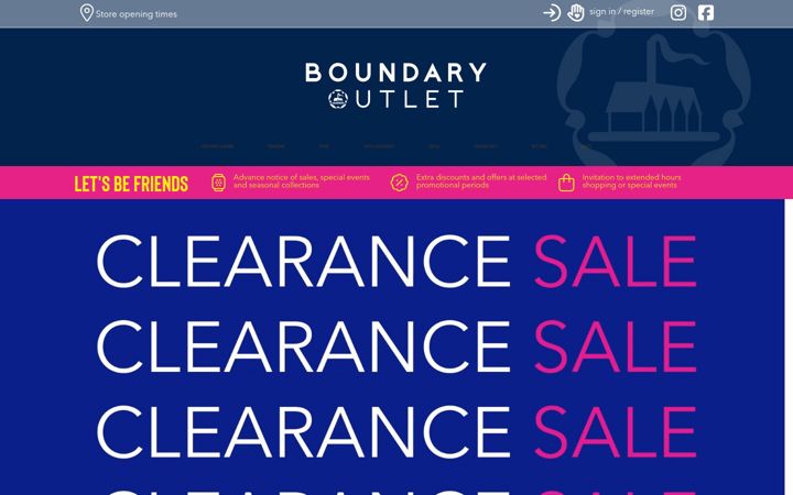 Screenshot of boundaryoutlet.com