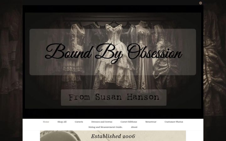 Screenshot of boundbyobsession.co.uk