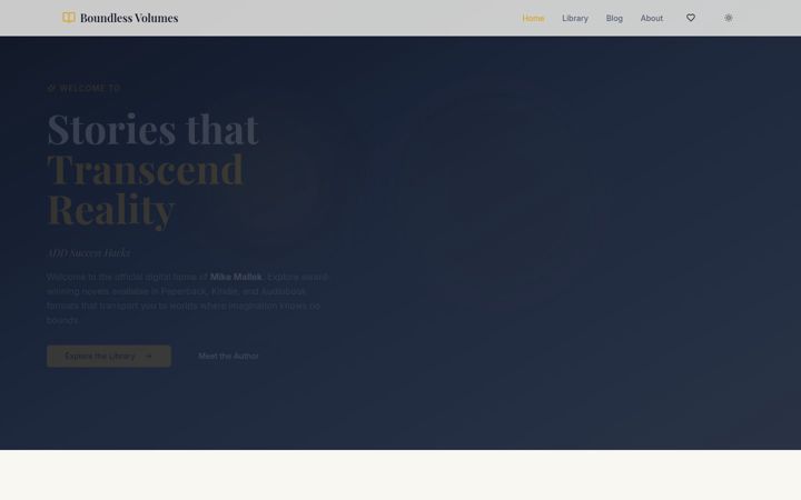 Screenshot of boundlessvolumes.com