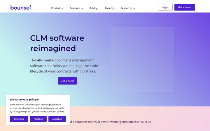 Screenshot of bounsel.com