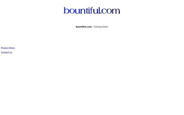 Screenshot of bountiful.com