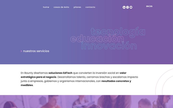 Screenshot of bountyedtech.com