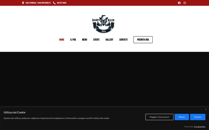Екранна снимка на bountykillerpub.it