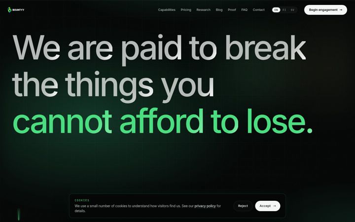 Screenshot of bountyy.net