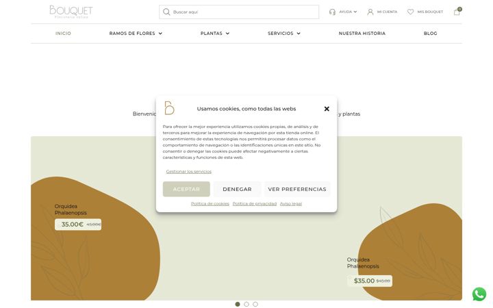 Screenshot of bouquetfloristeria.com