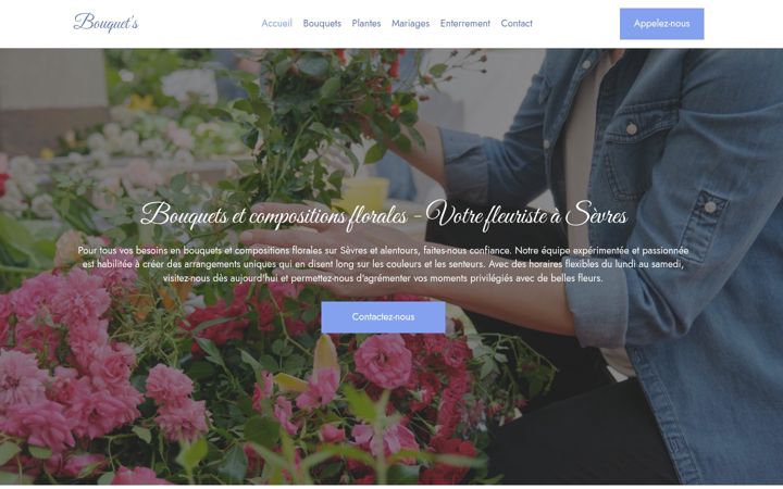 Screenshot of bouquets-sevres.fr