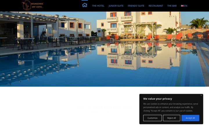 Screenshot of bouradanishotel.gr