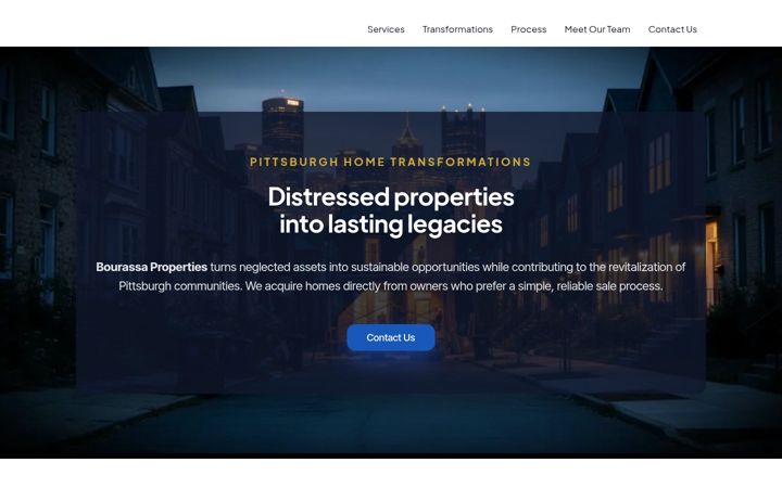 Screenshot of bourassaproperties.com