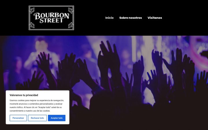 Screenshot of bourbon-street.org