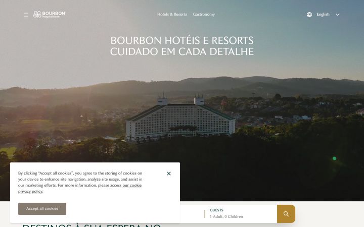 Screenshot of bourbon.com.br