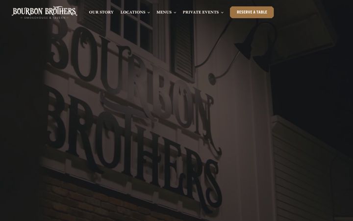 Screenshot of bourbonbrothers.com