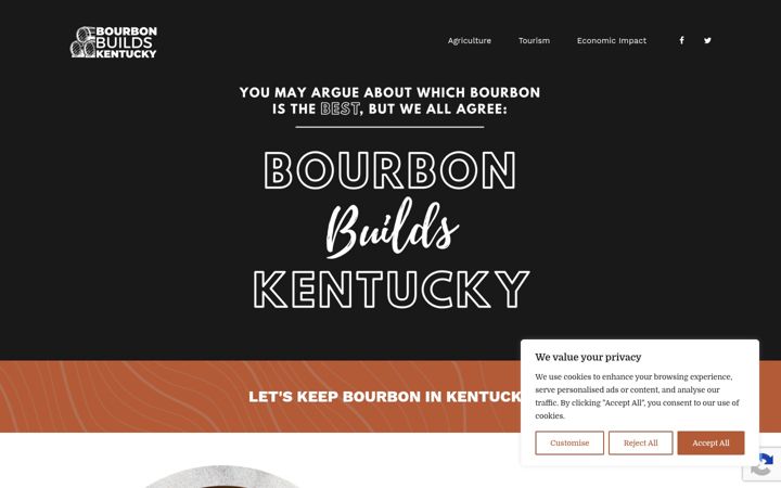Screenshot of bourbonbuildskentucky.com