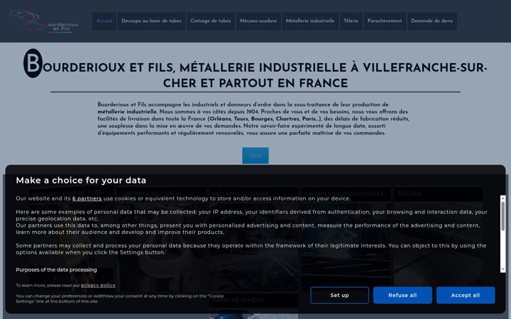 Snímek obrazovky bourderioux-et-fils.fr