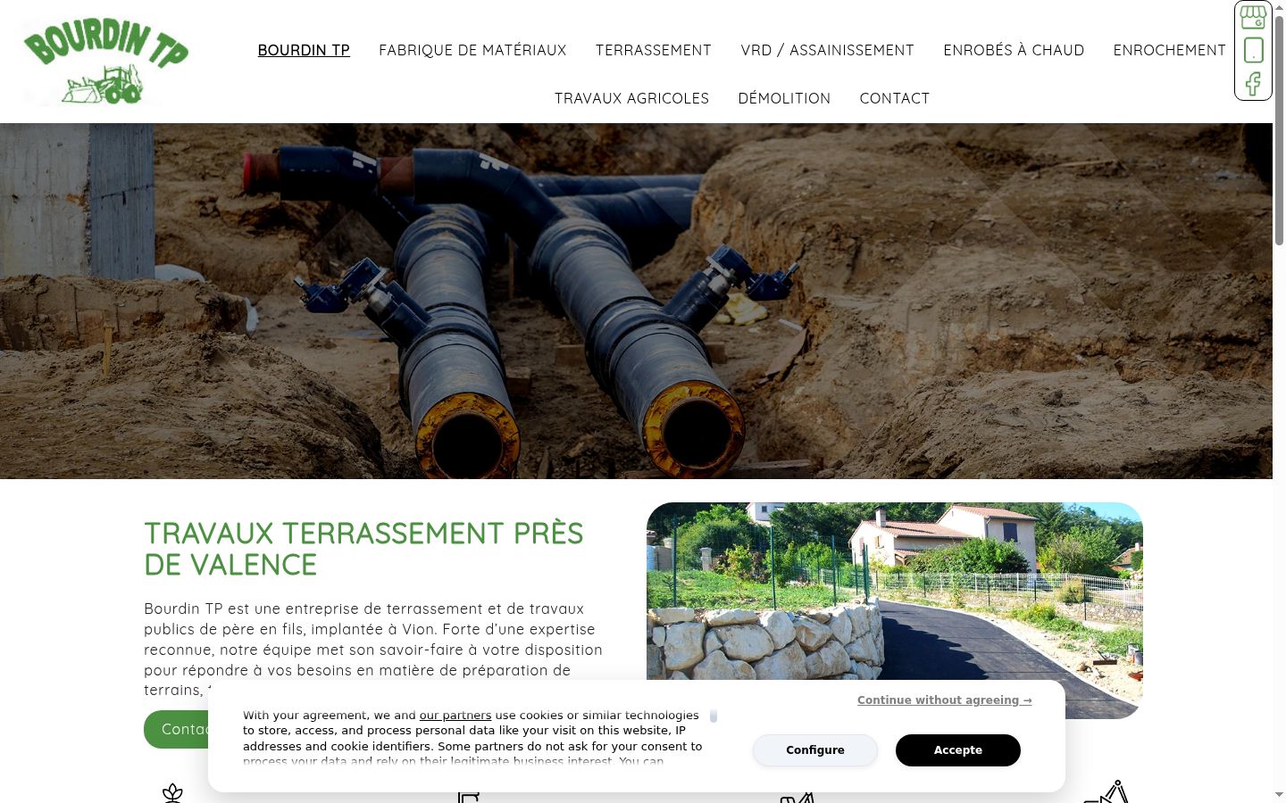 Screenshot des Einwilligungsbanners vor jeglicher Interaktion