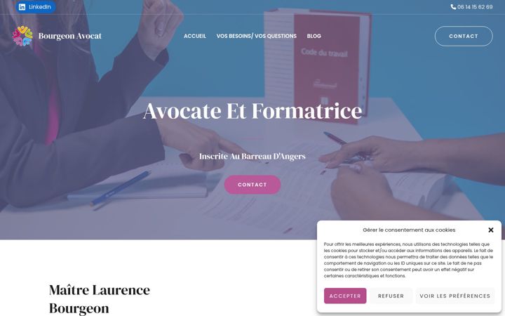 Screenshot of bourgeon-avocat.fr