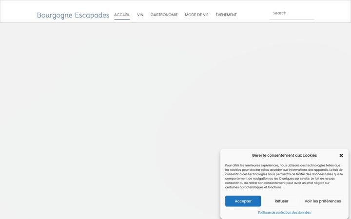 Screenshot of bourgogne-escapades.fr