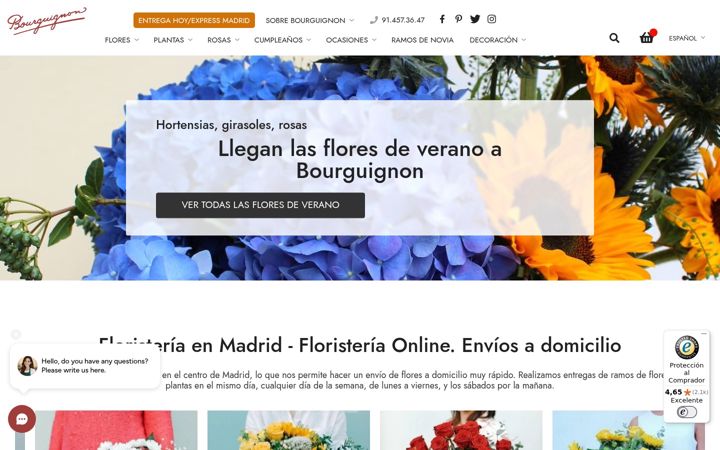 Képernyőkép: bourguignonfloristas.es