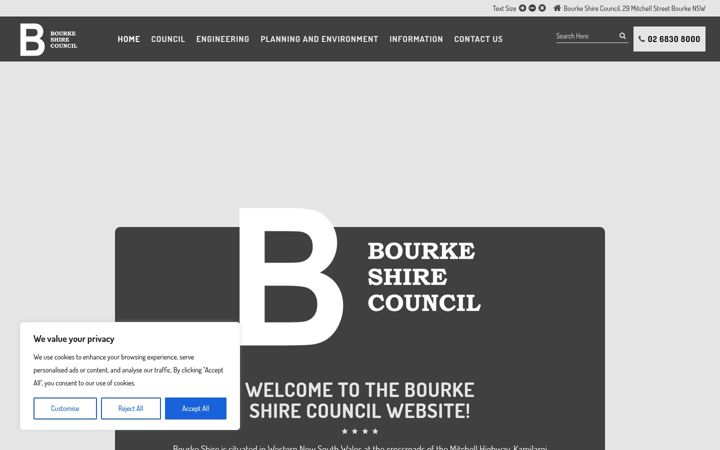 Skjermbilde av bourke.nsw.gov.au