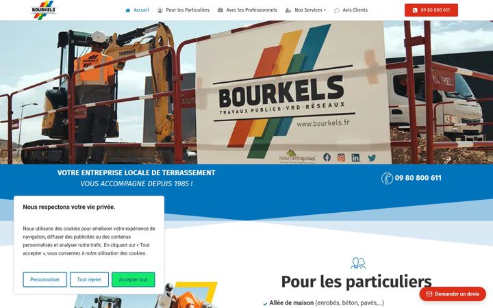 Screenshot of bourkels.fr