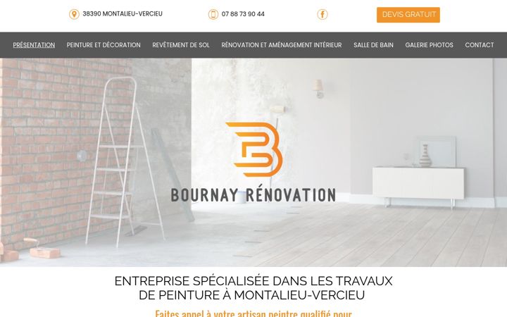 Screenshot of bournaypeinture.fr