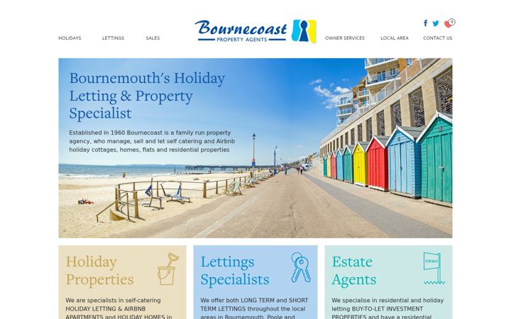 Screenshot of bournecoast.co.uk