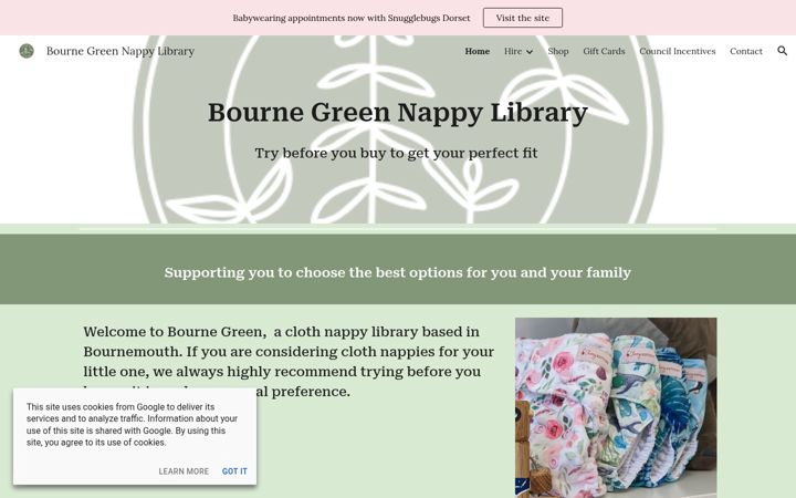 Screenshot of bournegreen.co.uk