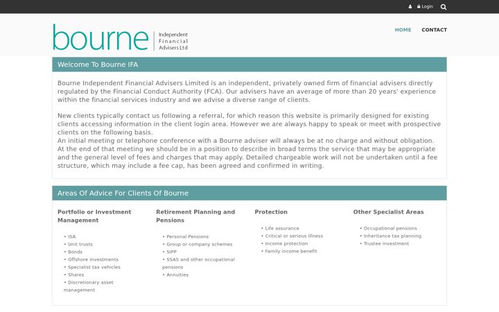 Screenshot of bourneifa.co.uk