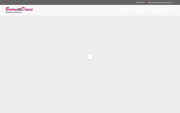 Screenshot of bournetodance.com